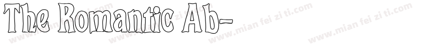 The Romantic Ab字体转换